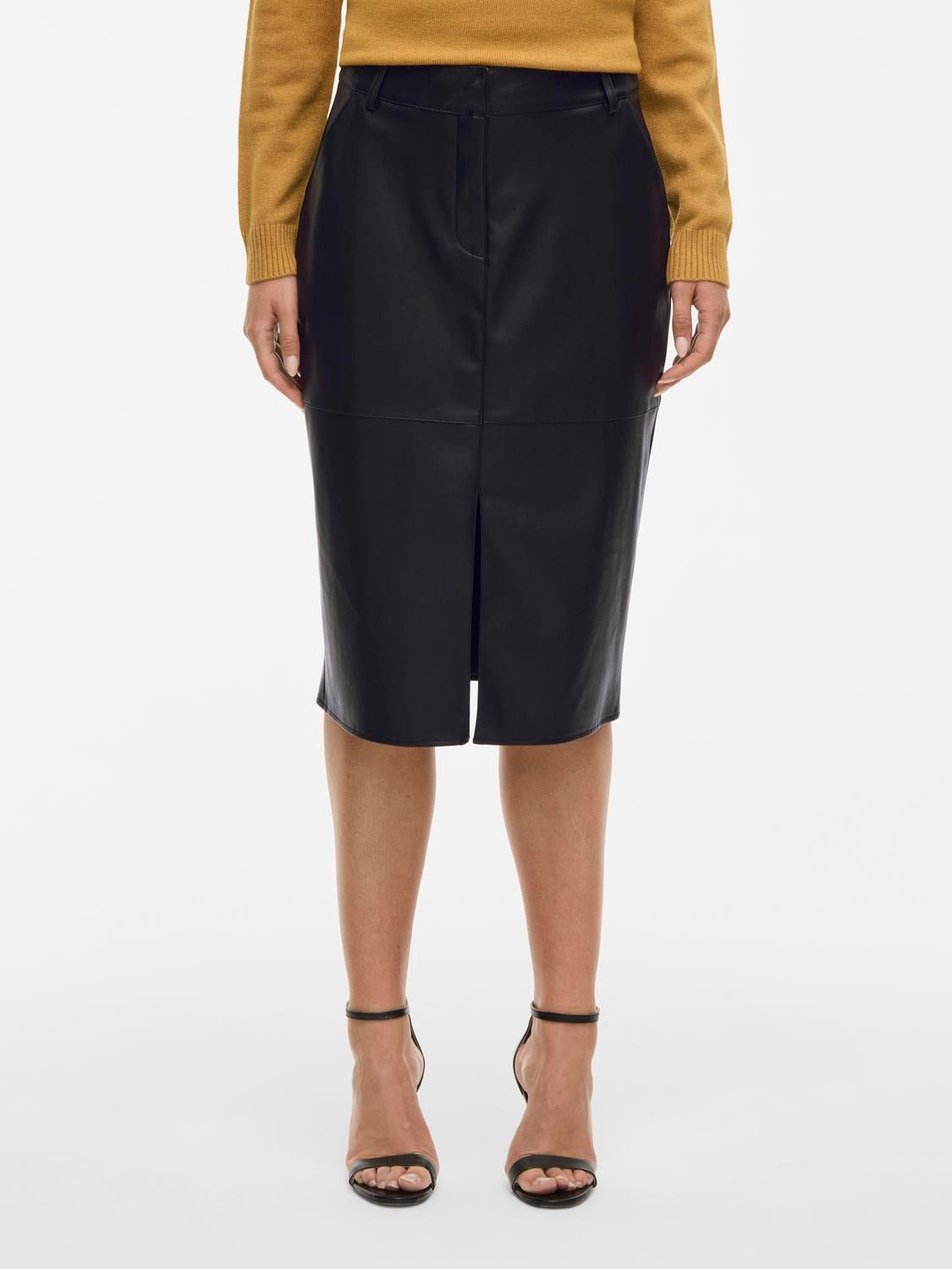 VIDAGMAR Midi Skirt - Black - VERO MODA & VILA Bergvik